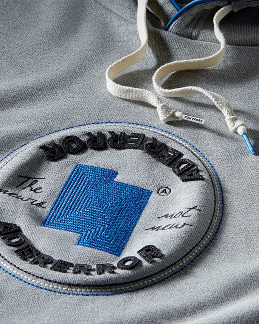 Men's Converse x ADER ERROR SHAPES Pullover Hoodie Grey | AU 1E05CO